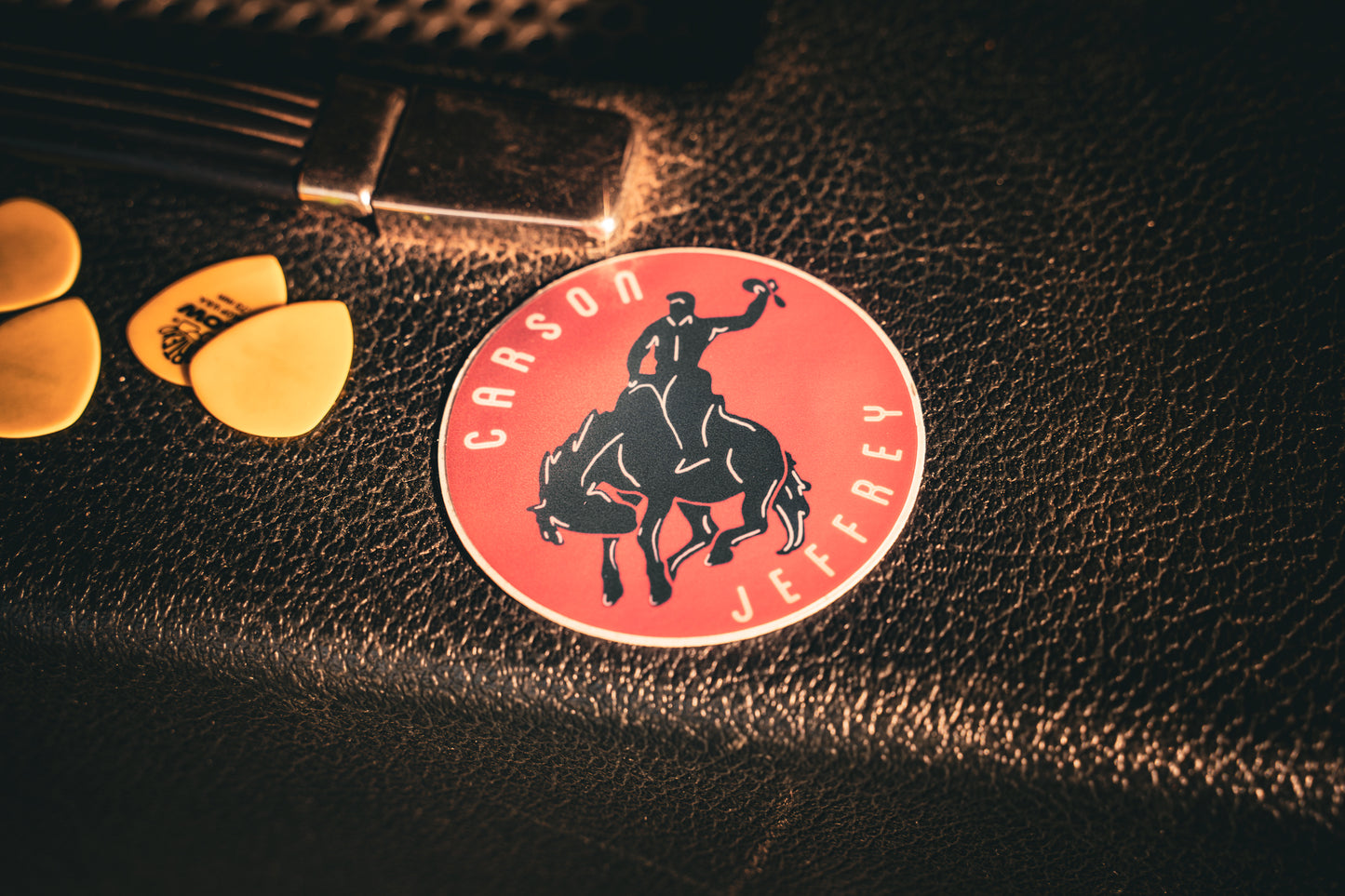 Red Bronc Rider Sticker