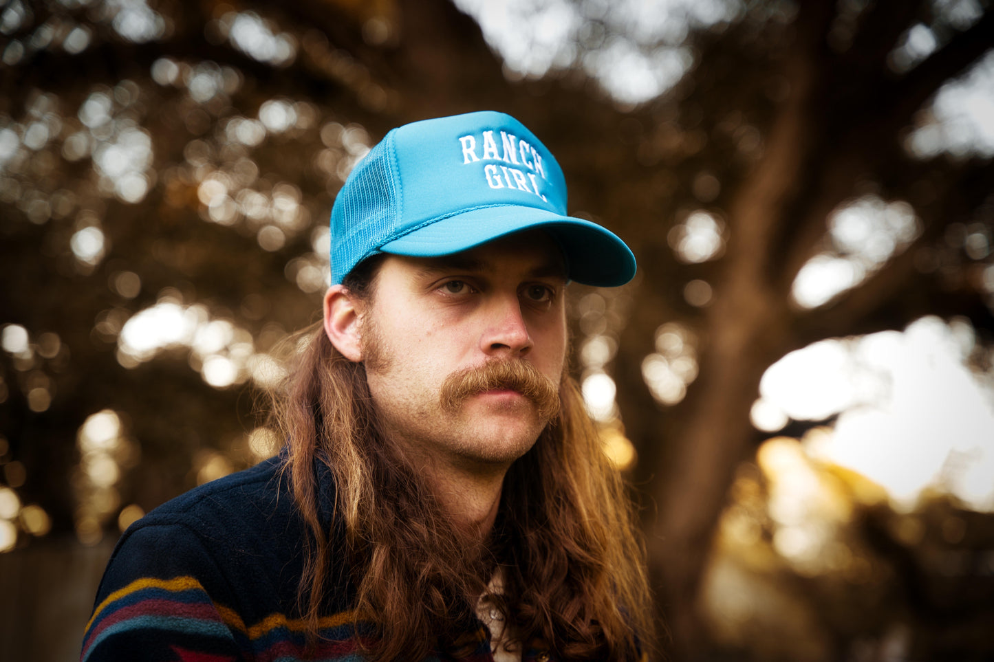 Turquoise "Ranch Girl" Trucker Hat